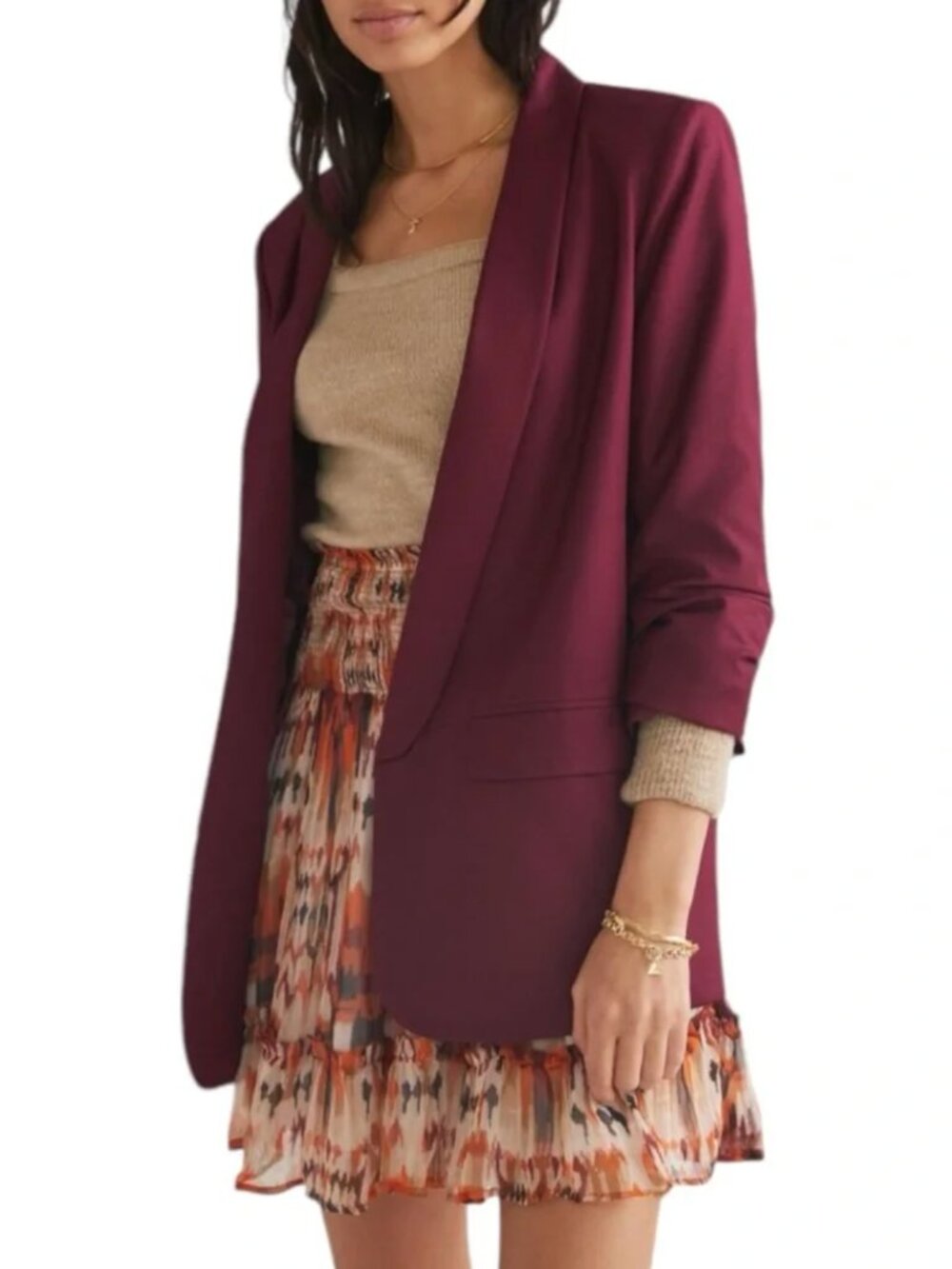 Mare Mare x Anthropologie | Cinched Sleeve Blazer